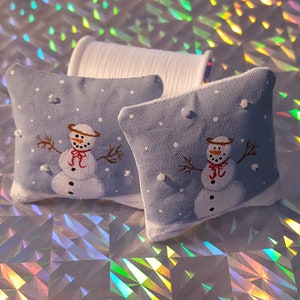 Snow Angel Miniature Dollhouse Pillow