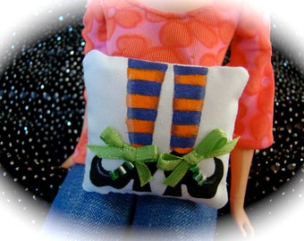 Witch Shoes Mini Dollhouse Pillow