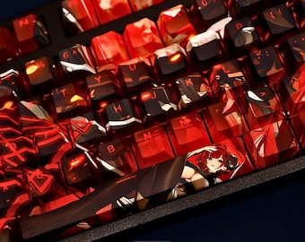 Azur Lane Hindenburg Keycaps Set | 109-Key Anime PBT Keycaps | Cherry Profile for Mechanical Keyboard