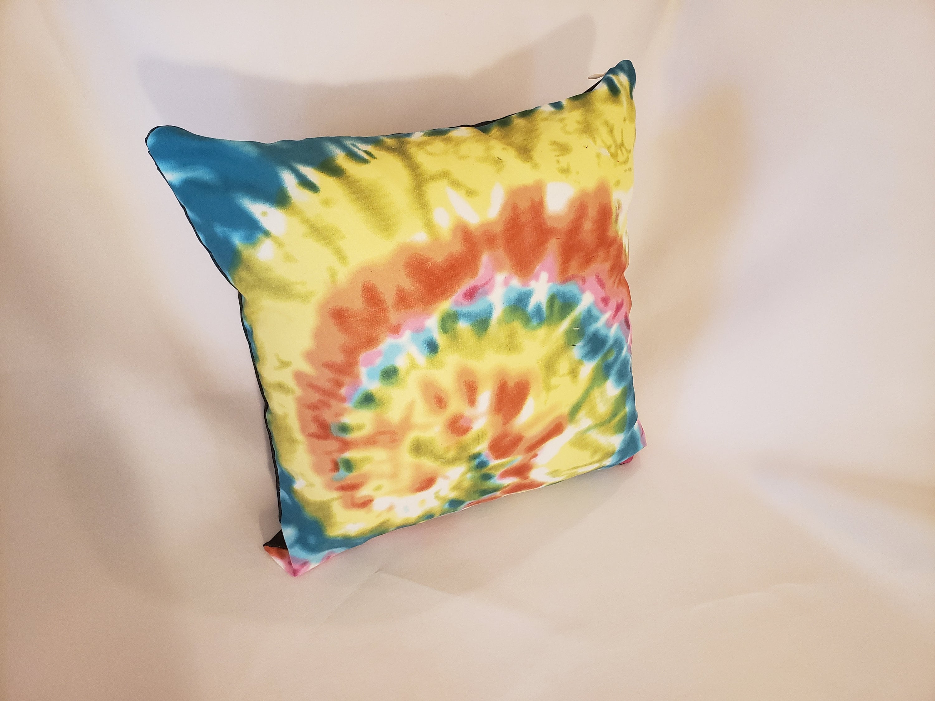 Red Yellow Blue Green Tie Dye Decorative Throw Pillow on Etsy UK