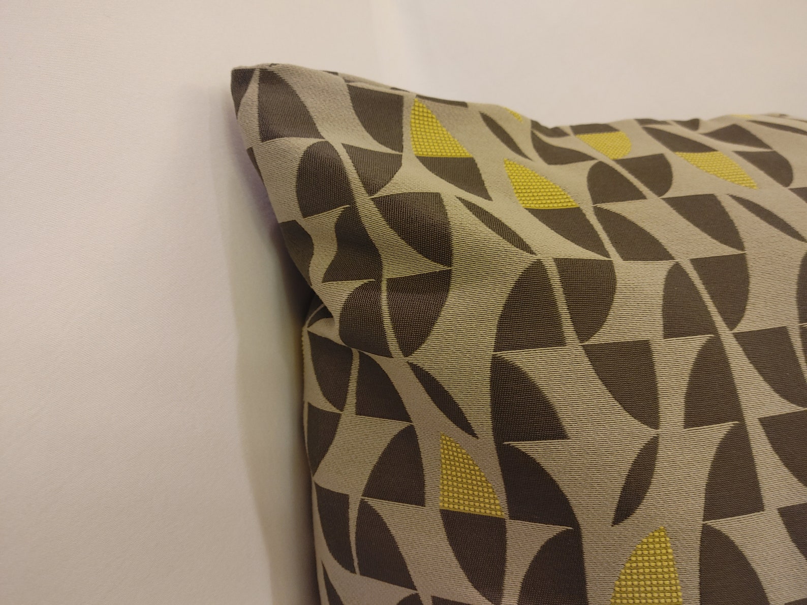 light gray dark gray mustard throw pillow covermodern