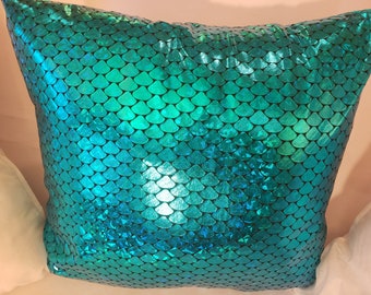 mermaid scale pillow