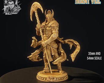 Sheketh The warden of Dawn - Egyptian Warrior Demi-God | 35mm 54mm| DnD ttrpg | Ronin Arts Workshop