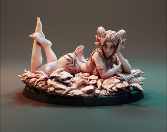 Resting Satyr + NSFW | 32mm 75mm | DnD ttrpg | HardWitch-Games