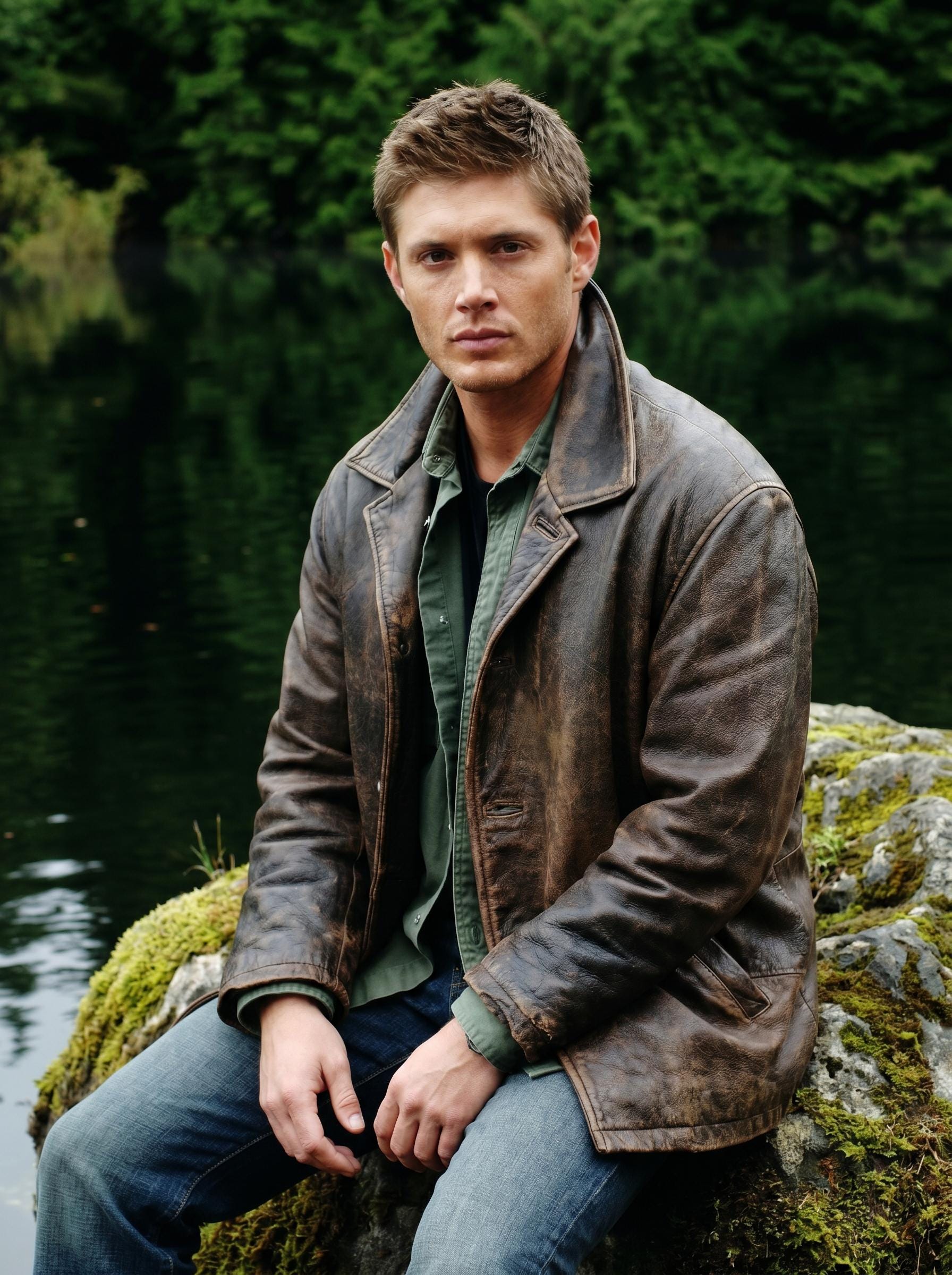 Dean Winchester Leather Jacket Supernatural Inspired Distressed Brown Leather Coat, Cosplay Outfit