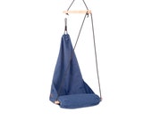 Special hanging chair / Hammock chair / Patio swing / Indoor swing / Outdoor patio furniture / Lounge / Color Navy Blue, (Hang Solo Model)