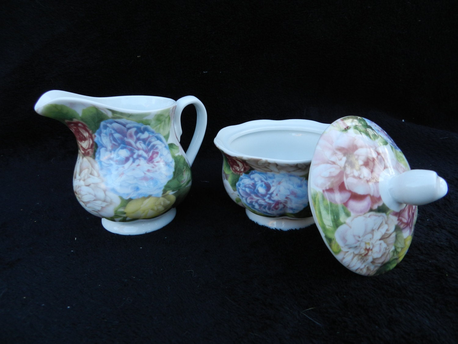 Cream and Sugar set Hand designed porcelain Etsy