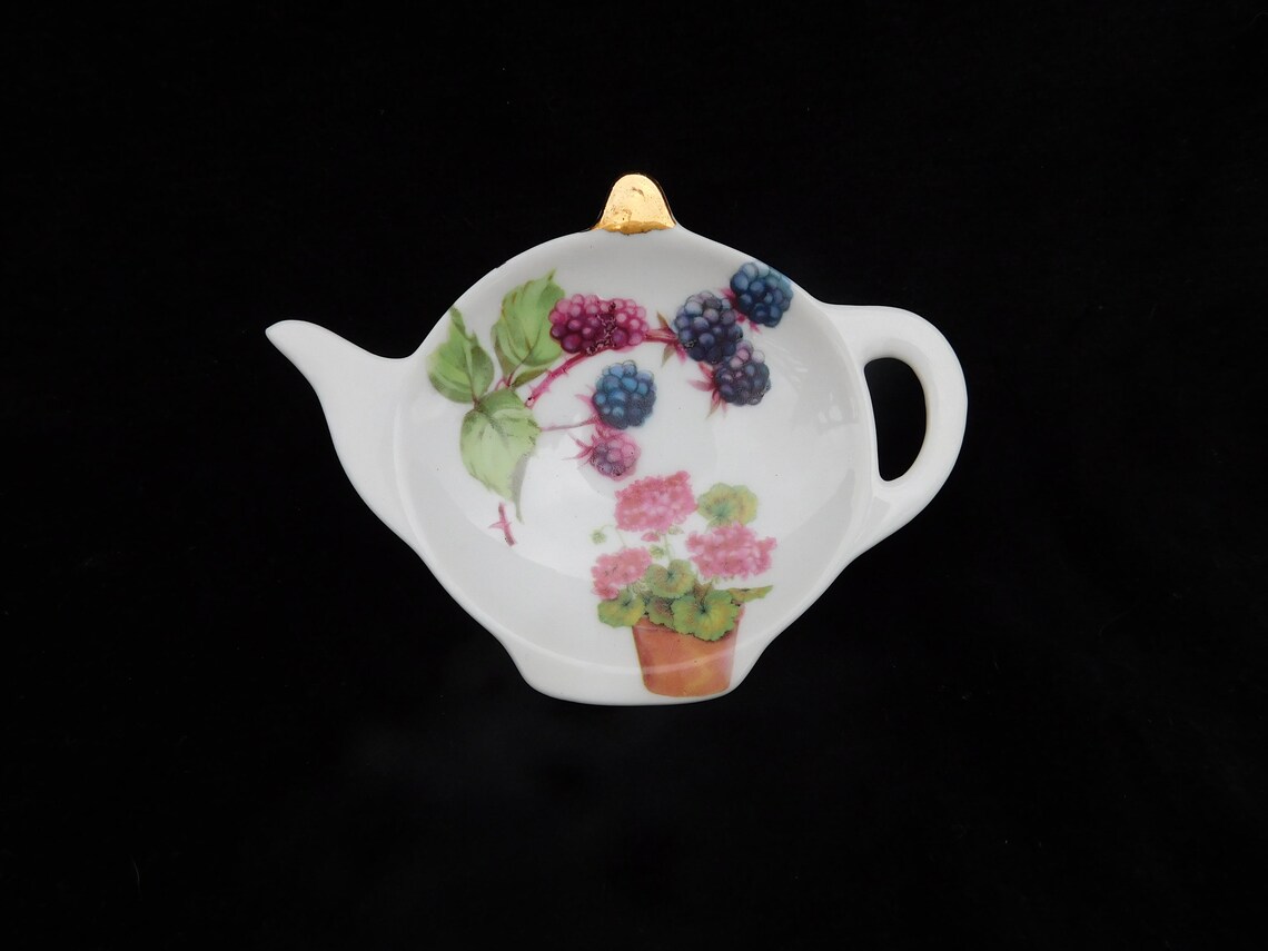 Free shipping Tea Bag Holder Hand Decorated Porcelain Etsy