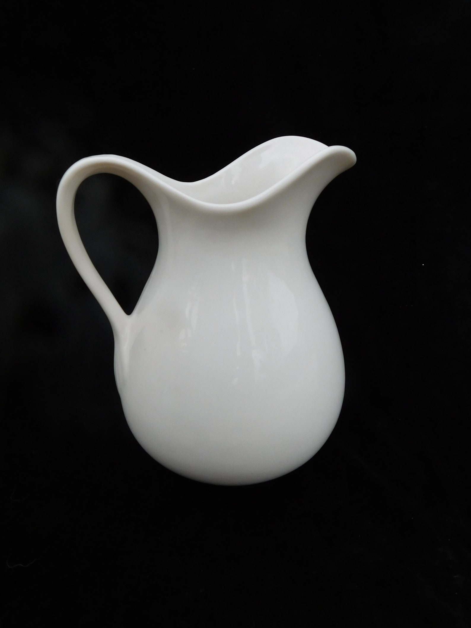 White Porcelain Pitcher/ water pitcher Etsy
