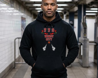 Chicago Sports Fan Hoodie | Chicago Hoodie (Design on Front and Back)