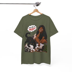 Zwart Kattenmoeder Anime Shirt | Jij bent een gevaarlijke kattent-shirt | Grappig cadeau voor kattenliefhebbers | Void Cat Graphic Shirt | Kleding voor kattenmoeders