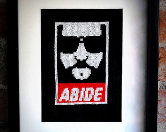 The Dude Abides Cross Stitch Pattern