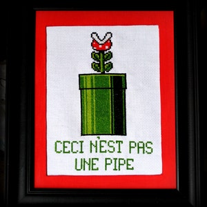 The Treachery of Pixels Crosstitch Pattern
