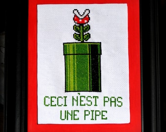The Treachery of Pixels Crosstitch Pattern