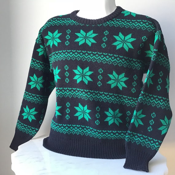 Shop Green Snowflake Sweater | UP TO 60% OFF