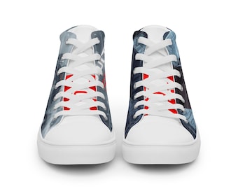 Not Without a Fight Men’s high top canvas shoes