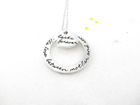 mom and son forever necklace