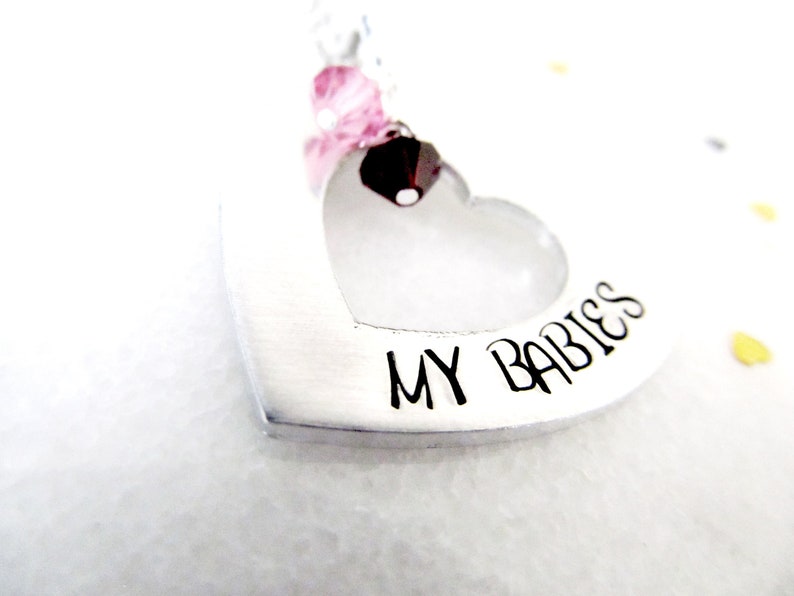 Hand Stamped Mother/'s Day Gift Personalized Birthstone Mother/'s Necklace by Everything Pretty Gift for Step Mom Foster Mom Grandma