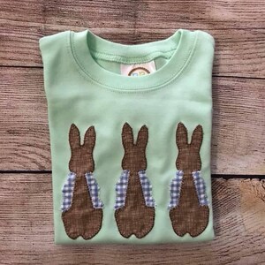 bunny appliqué   tee