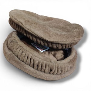 Handmade Pakol Wool Hat – Traditional Chitrali Cap, Soft Brim, Multiple Colors