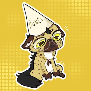 YCH Dunce Hat Furry or Human Chibi Art Commission - Etsy