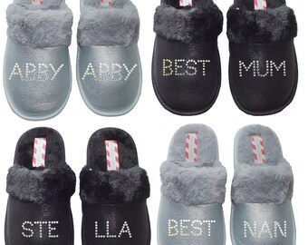 personalised slippers womens