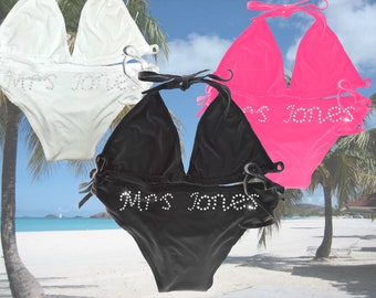 personalised bride bikini
