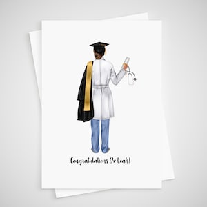 Carte Médecin Remise Des Diplômes Félicitations Personnalisées