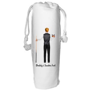 Personalised Snooker Wine Bag for him