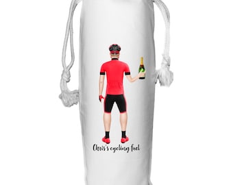 Radfahrer Wein Tasche Geschenk Personalisierte Fahrrad Reiter Radfahren für ihn