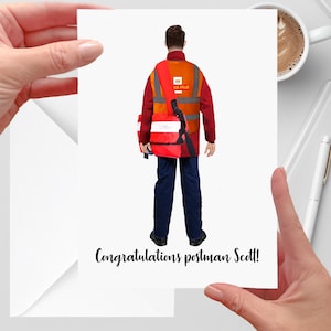 Postbodekaart Nieuwe baan Gepersonaliseerde Gefeliciteerd