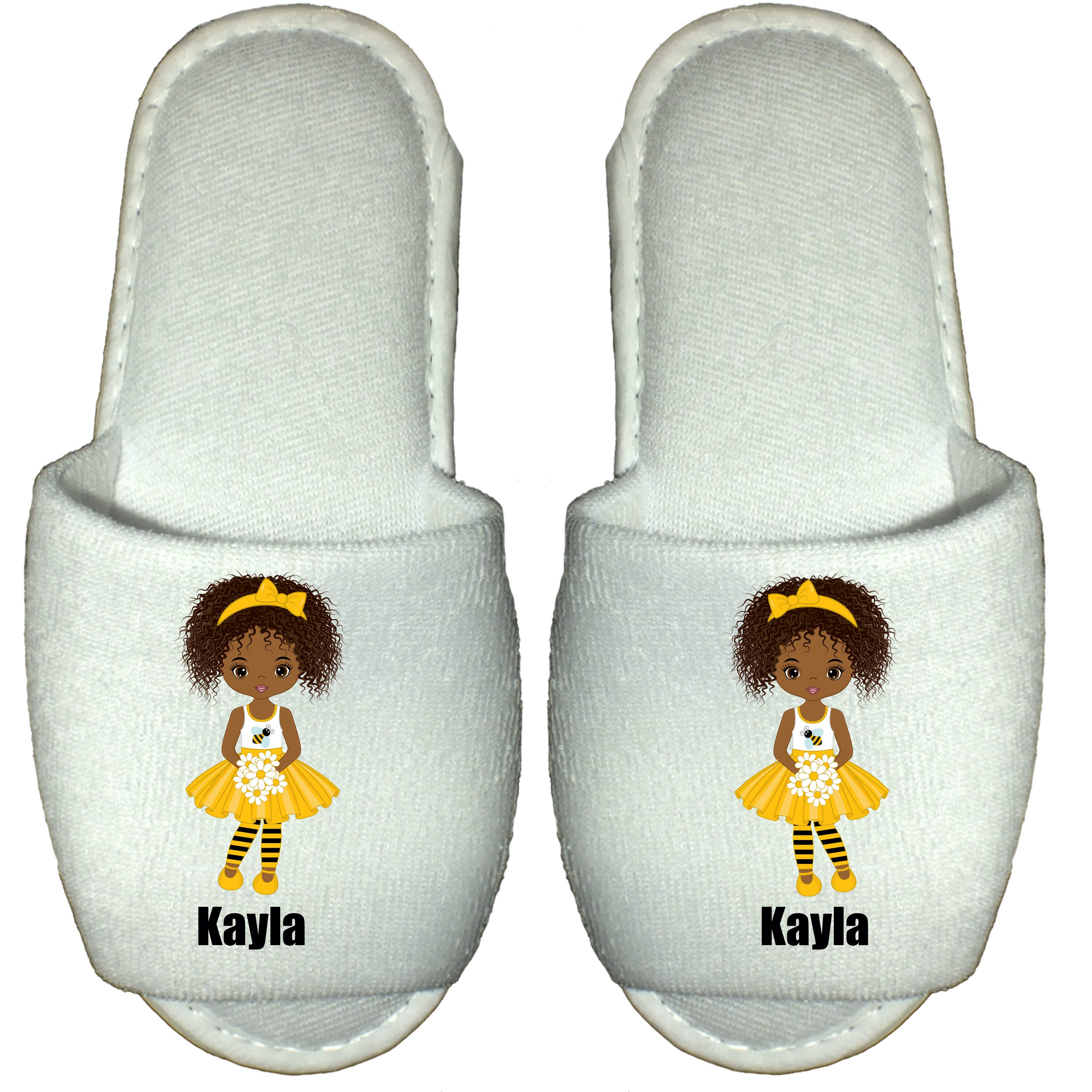 Personalised Bee Slippers Girls Honeybee Childrens Kids Etsy UK
