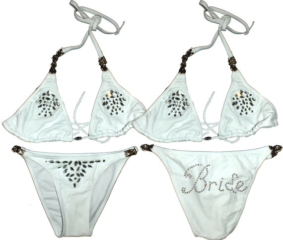 personalised bride bikini