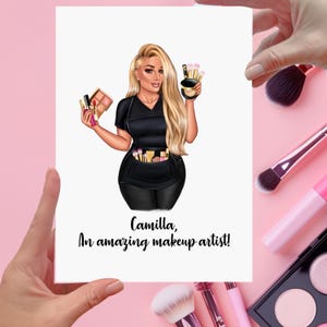 Cartão de maquiador para esteticista personalizado