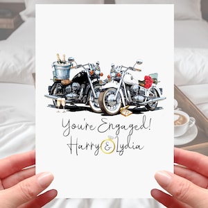 Biglietto di fidanzamento in moto Moto personalizzata