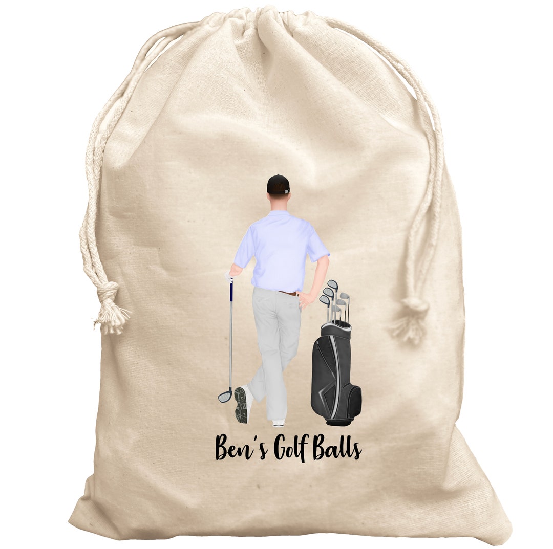 Golf Ball Bag for Golfer Personalised Male Golf Gift Bag Etsy