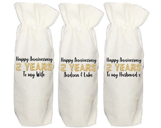 Cotton Anniversary Gift for Him or Her. Cotton 2nd Anniversary Gift