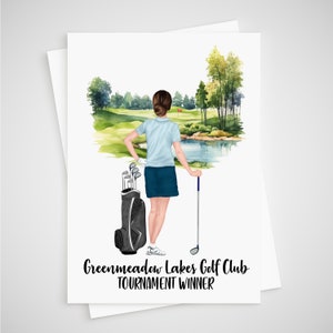 Tarjeta de golf personalizada para el Día de las Capitanes