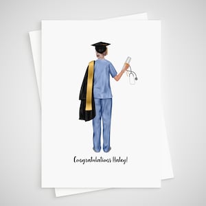 Afstudeerkaart Verpleegkundige Gepersonaliseerde Gefeliciteerd Afgestudeerd