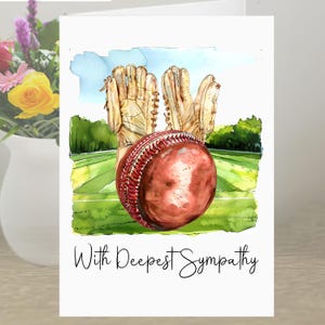 Cricket, carte de sympathie, deuil, deuil, sport