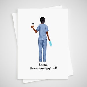 Cartão de Higienista Personalizado Presente de Agradecimento Dentista