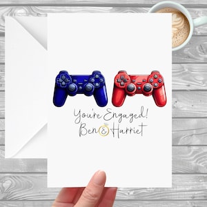Carte de fiançailles de joueur Contrôleur de console de jeu personnalisé