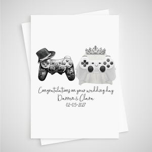 Gamer Controller Karte, Karte zur Hochzeit