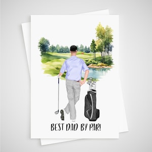 Carta da golf per papà personalizzata Padre Papà