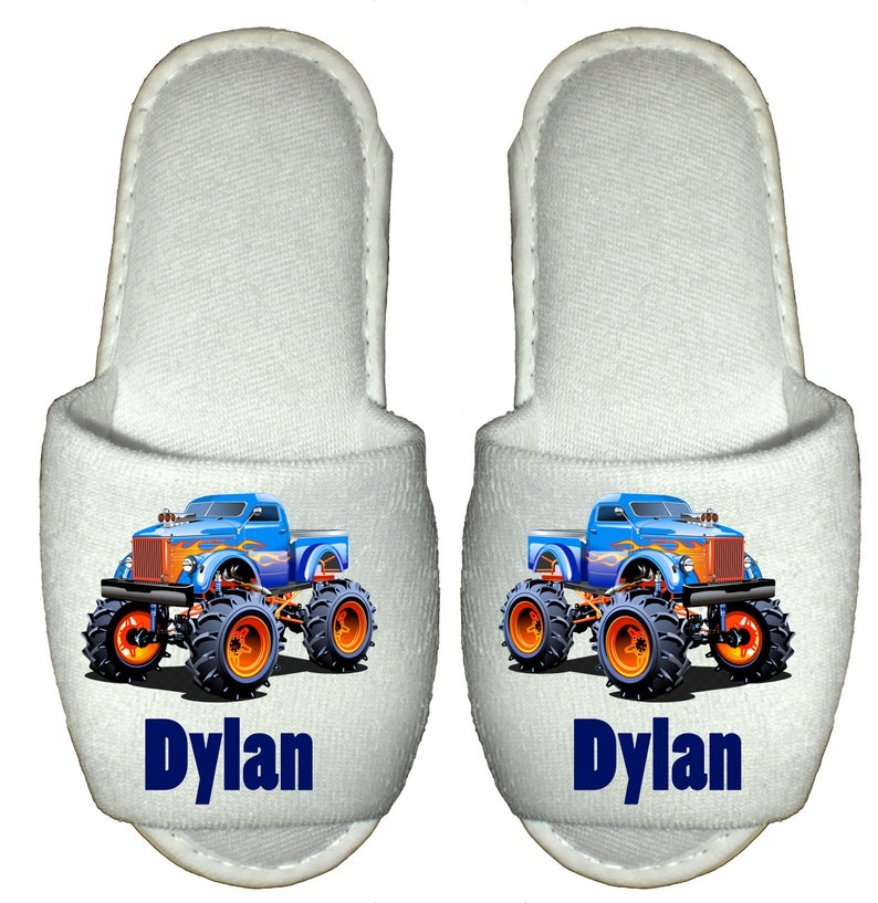 Personalised Childrens Slippers Fire Engine Fireman Etsy