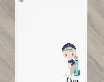 Boys Golf Towel Personalised Gift for youth teenager