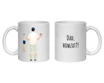Personalised Cricket Mug – gift for dad, brother, son