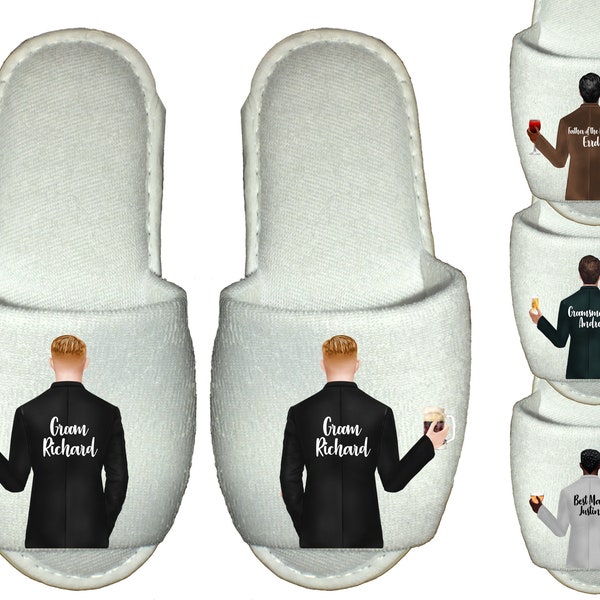 groomsmen slippers