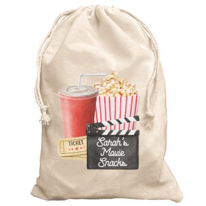 Movie Snack Bag Personnalisé Film Cinéma