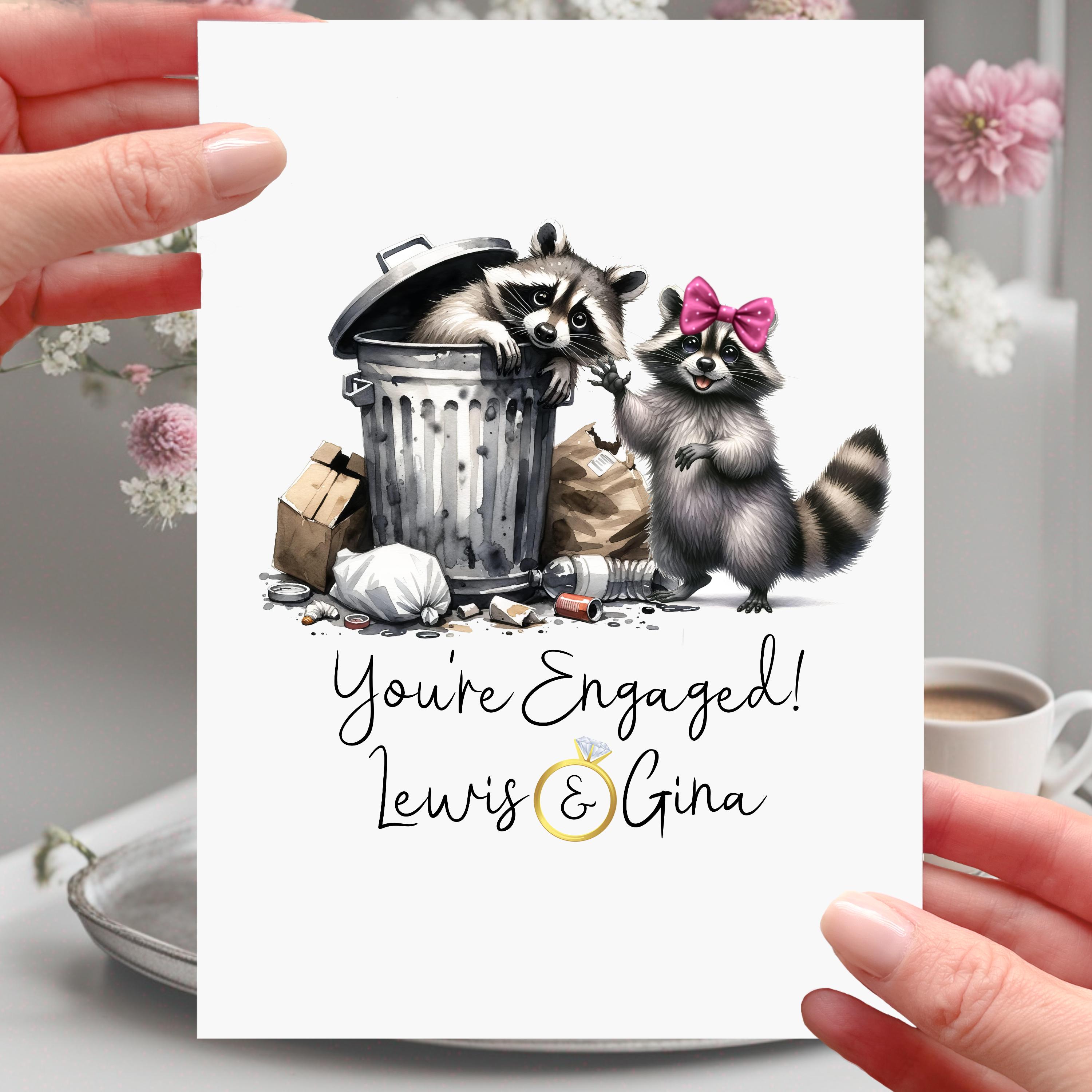 White Trash Engagement Invitation